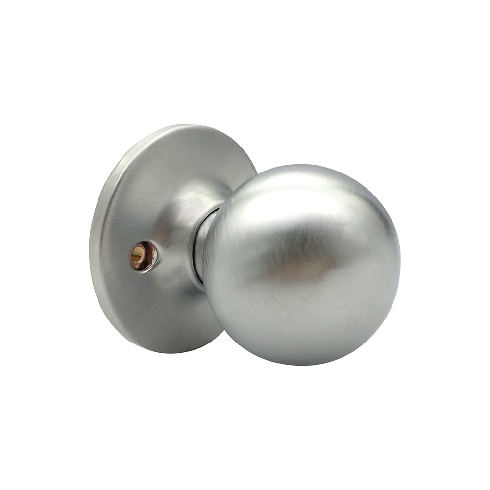 Round Door Knob Satin Nickel Finish Single Dummy Door Knob DL5766SNDM