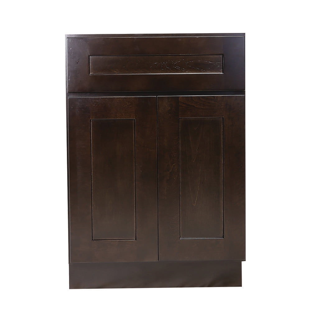 Design House Brookings Base Cabinet in Espresso, 24-inch x 24-inch x 34.5-inch