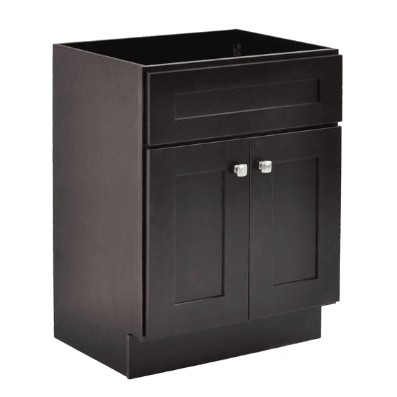Design House Brookings 30" Ready to Assemble Solid Wood Bathroom Vanity, Espresso