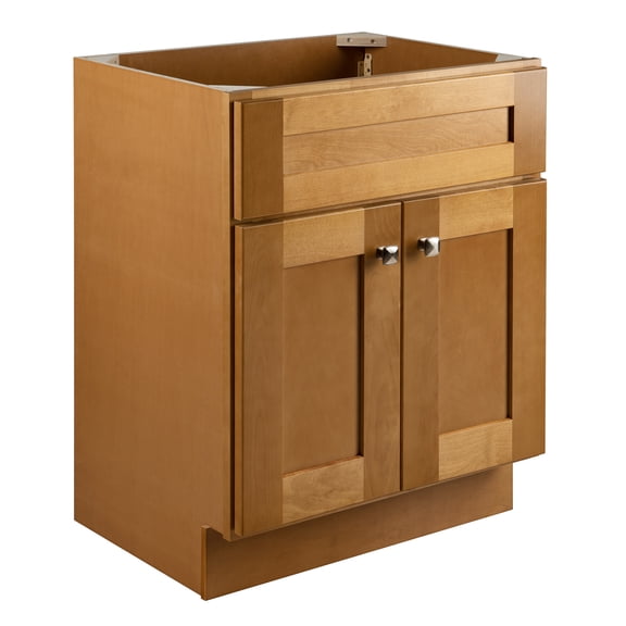 Design House Brookings 24" x 18" Ready to Assemble Solid Wood 2-Door Bath Vanity Cabinet, Sherwin Williams® White