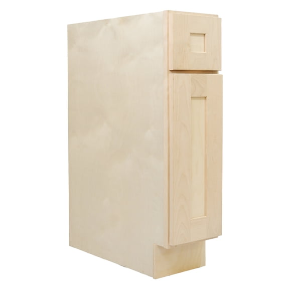 Design House Brookings Kitchen Base Cabinet, Unfinished Birch, 9"