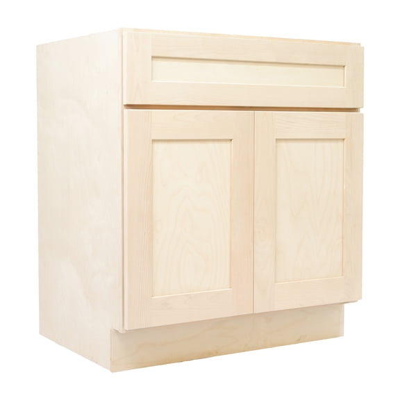 Design House Brookings Kitchen Sink Base Cabinet, Unfinished Birch, 33"