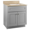 thumbnail image 1 of Design House Brookings Ready to Assemble Vanity With Golden Granite Top in Gray, 31-Inch, 1 of 25
