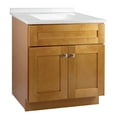 thumbnail image 1 of Design House Brookings Vanity in Modern Birch with Solid White Cultured Marble Top, Fully Assembled, 31-Inch, 1 of 17