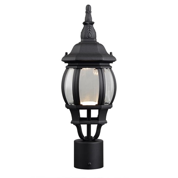 Design House 578675 Canterbury II Integrated LED Outdoor Post Top Light, Black