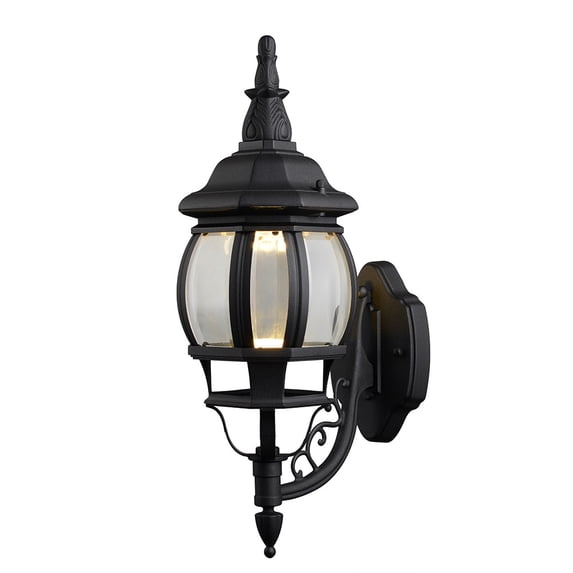 Design House 578666 Canterbury II Integrated LED Outdoor Wall Light, Black