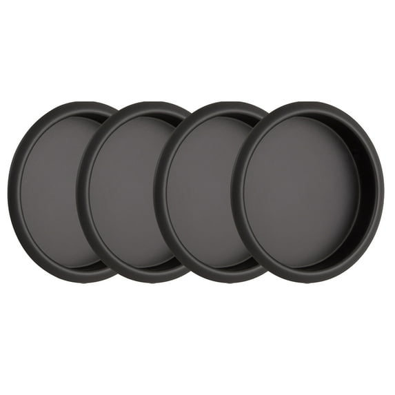 Design House 4-Pack 2.12" Sliding Closet Door Finger Pulls, Matte Black