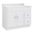 thumbnail image 1 of Design House Concord 37-Inch Vanity in White with Single-Hole Top, Fully Assembled, 1 of 9