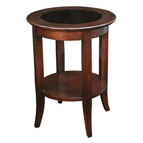 Design House Copper Grove Halesia Solid Oak Round Side Table