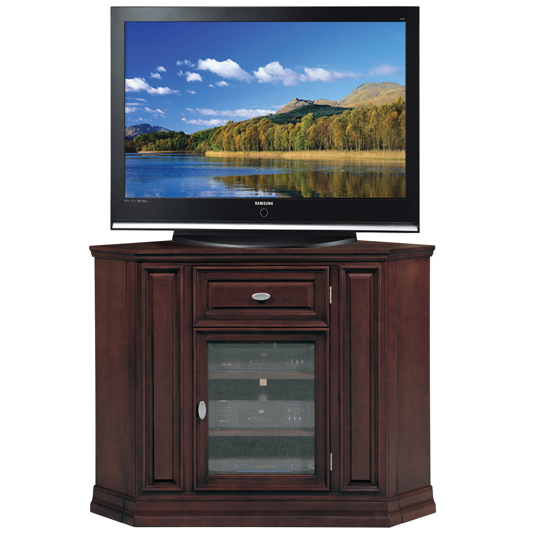 Design House Corner TV Stand in Espresso 46 Inch Walmart