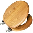 thumbnail image 1 of Design House Dalton Round Wood Soft Close Toilet Seat, Honey Oak, 1 of 11