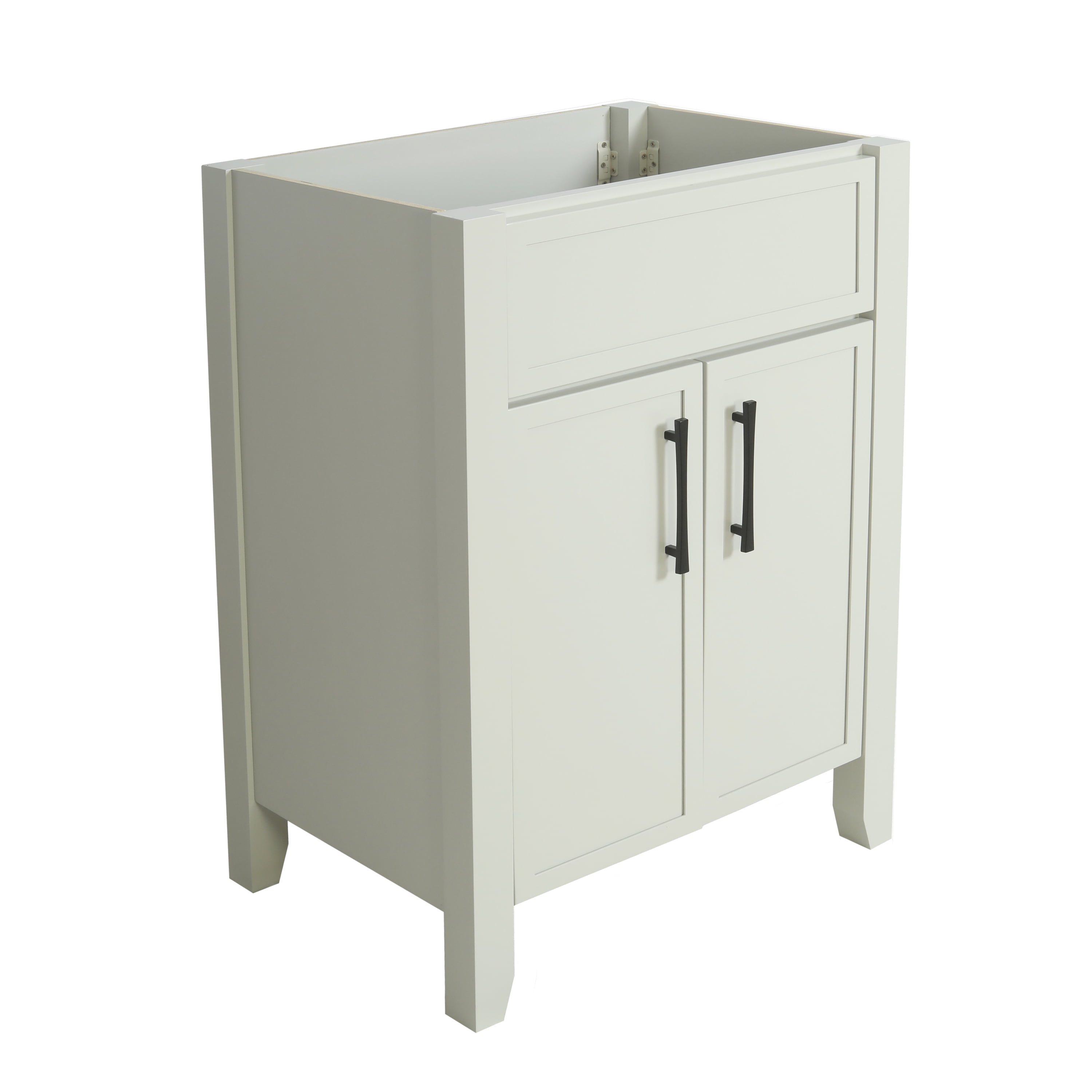 Design House Dawson 24 in. L x 18 in. D x 34 in. H Bathroom Vanity, 2 Doors, Sherwin-Williams® On the Rocks, Comfort Height, Fully Assembled 228403-OTR-FA