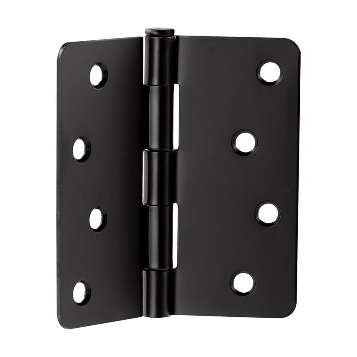 Design House 6-Pack 4" H x .25" Radius Butterfly Interior/Exterior Door Hinges, Matte Black