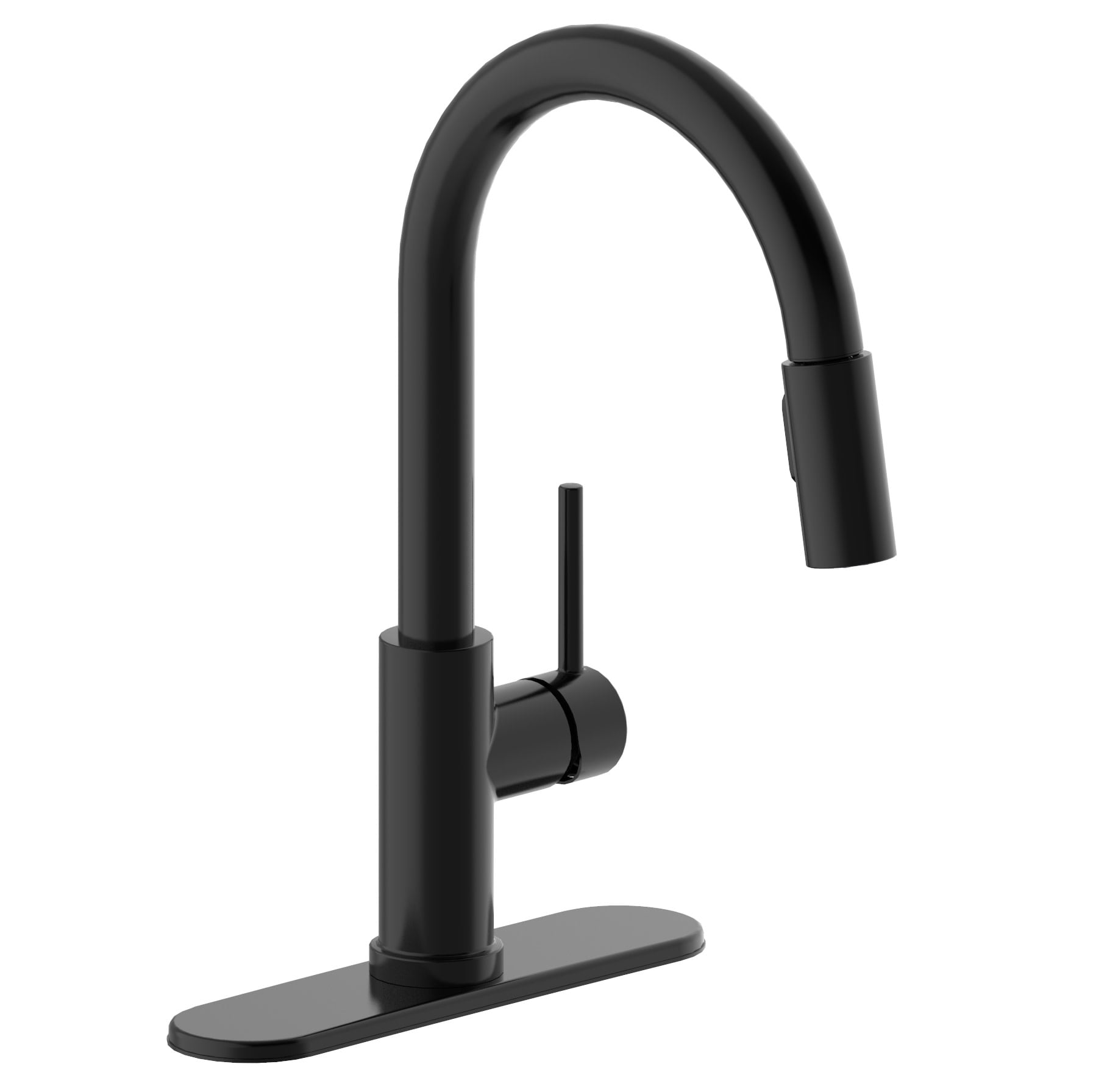 Design House Eastport II Pull-Down Kitchen Faucet in Matte Black