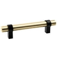 thumbnail image 1 of Design House 5-Pack Emery 3 3/4" Center to Center Drawer or Cabinet Pulls, Satin Gold/Matte Black, 1 of 13