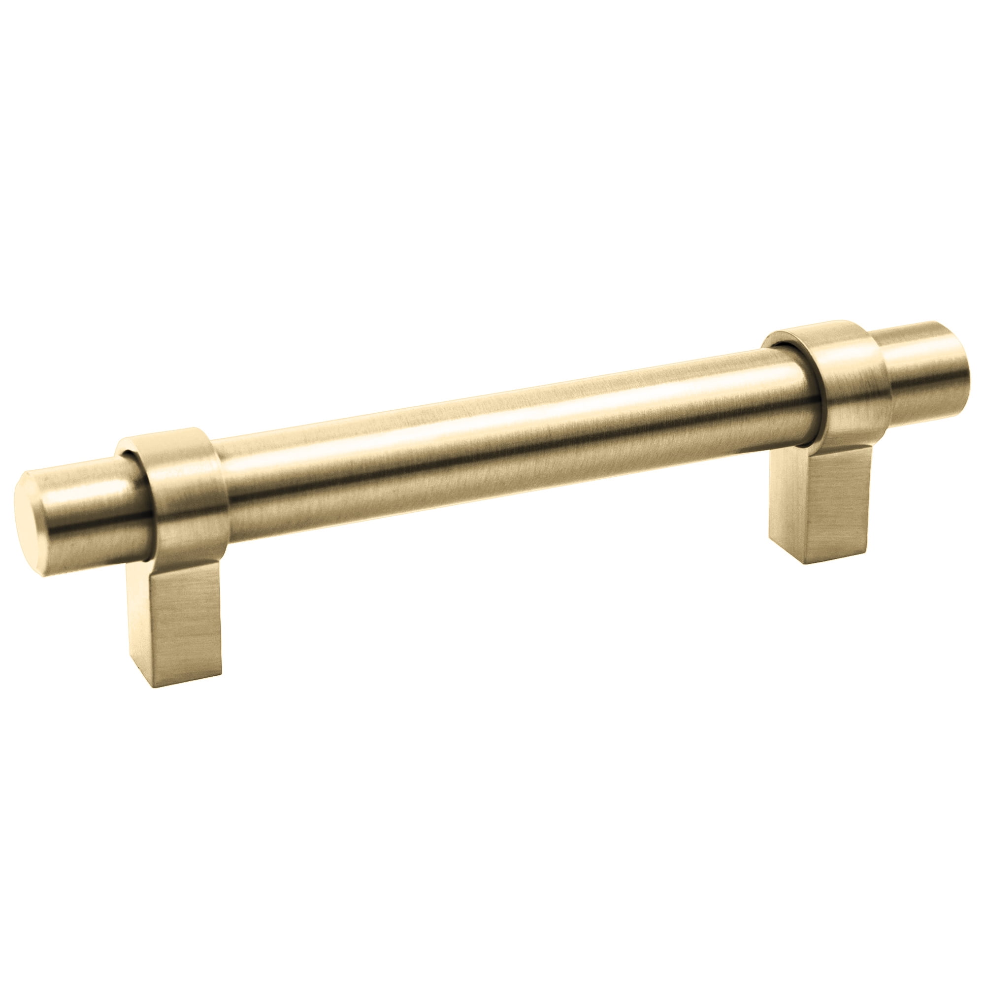 Emery Satin Gold Cylindrical Cabinet Bar Pulls, 5-Pack