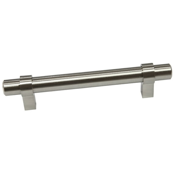 Design House 5-Pack Emery 3 3/4" Center to Center Drawer or Cabinet Pulls, Satin Nickel