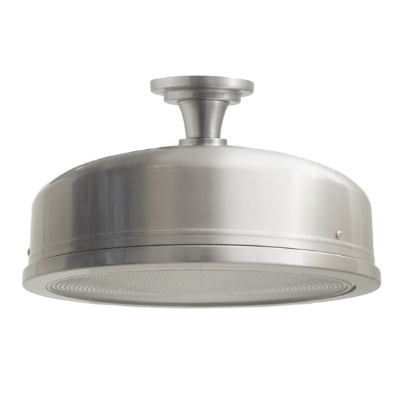 Design House Farmstead Semi-Flush 15 in. Mount Ceiling Light, Satin Nickel