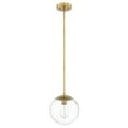 thumbnail image 1 of Design House Gracelyn Modern 1-Light Indoor Dimmable Pendant with Clear Seedy Glass Globe Shade, Satin Gold, 1 of 26