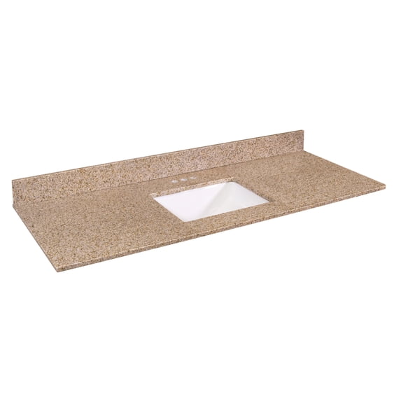 Design House Granite Vanity Top in Golden Sand, 61-Inch