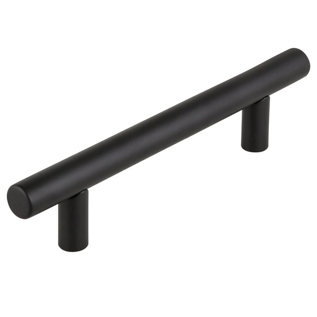 Design House Hollow Bar Cabinet Pull, 10-Pack, 3-3/4 inch (96 mm) Center-to-Center, Modern Kitchen Handles, Matte Black, 559666
