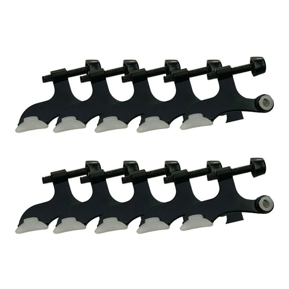 Design House 10-Pack Hollow Core Hinge Pin Door Stops, Matte Black