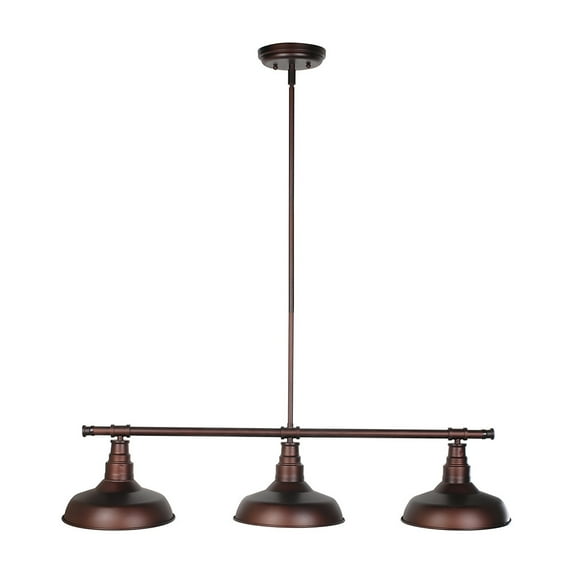 Design House Kimball 3-Light Farmhouse Dimmable Indoor Pendant Light, Coffee Bronze