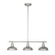 Design House Kimball 3-Light Farmhouse Dimmable Indoor Pendant Light, Galvanized Silver