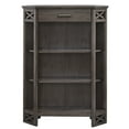 thumbnail image 1 of Design House Leick Home Mantel Corner Bookcase in Smoke Gray, 1 of 13
