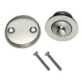 thumbnail image 1 of Design House Lift and Turn Bath Drain Plug Kit with 2-Hole Overflow Faceplate, Satin Nickel, 1 of 7