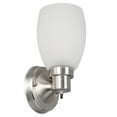 thumbnail image 1 of Design House  Lydia Wall Light in Satin Nickel, 1 of 22