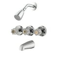thumbnail image 1 of Design House Millbridge 3-Handle 1-Spray Tub and Shower Faucet in Polished Chrome (Valve Included), 1 of 11