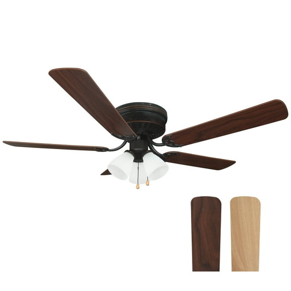 Design House  Millbridge LED Reverse Airflow Ceiling Fan in Bronze, 52-Inch