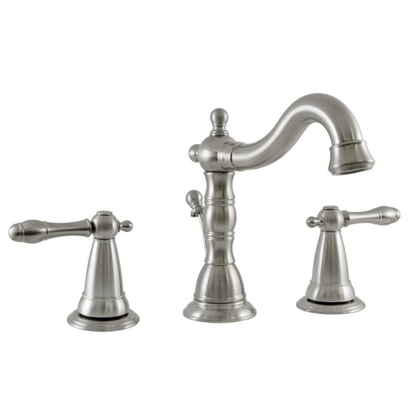 Design House 523316 Oakmont Traditional Widespread 2-Handle Bathroom Faucet Satin Nickel
