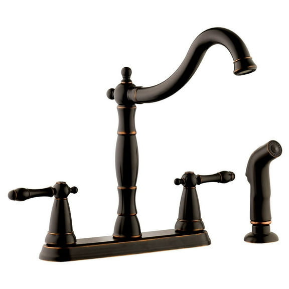Design House Oakmont Kitchen Faucet with Side Sprayer in Oil Rubbed Bronze