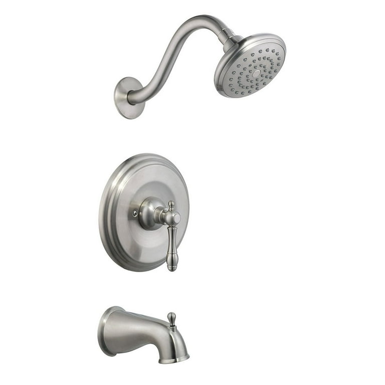 Oakmont Single-Handle 1-Spray Tub and Shower Faucet in Satin Nickel (Valve Included) Oakmont Single-Handle 1-Spray Tub and Shower Faucet in Satin Nickel (Valve Included)