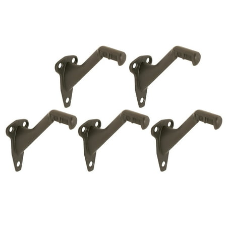 Design House Oil-Rubbed Bronze Standard Zinc Handrail Bracket, 5-Pack