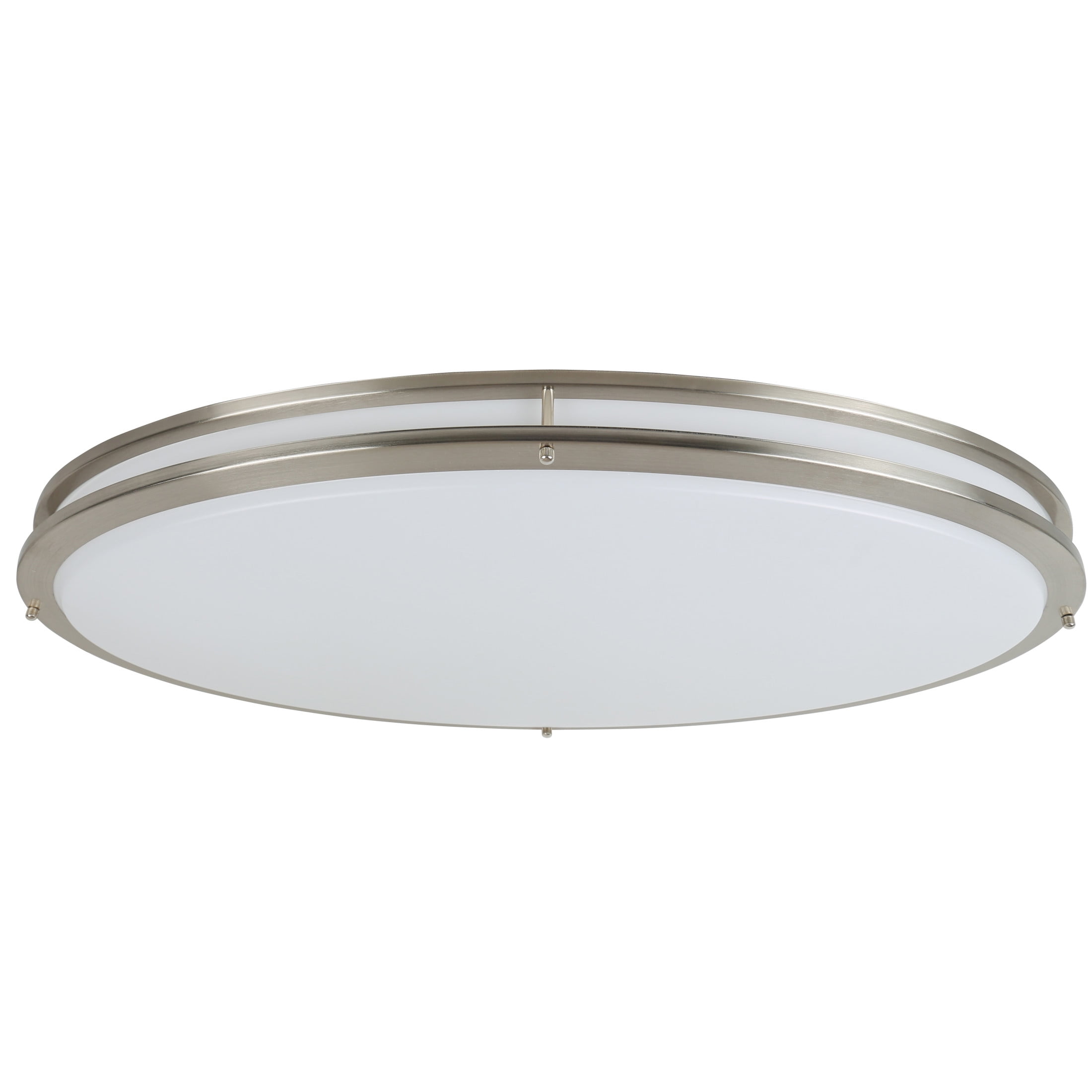Owens 32" Brushed Nickel Contemporary LED Flush Mount Light