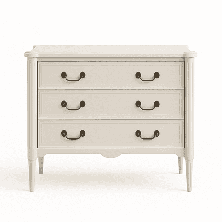 Design House Oxford Chest with Drawers, Antique White