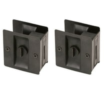 Design House Pocket Privacy Door Hardware in Oil-Rubbed Bronze, 2-Pack