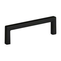 Design House Portico 5-Pack Modern 3.8" Center-to-Center Square Cabinet Pulls, Matte Black