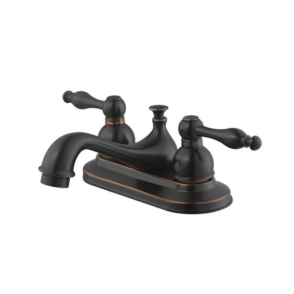 Design House Saratoga 4 in. Centerset 2-Handle Bathroom Faucet in Oil Rubbed Bronze