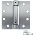 thumbnail image 1 of Design House 2-Pack Square 4.5" x 4.5" Self Closing Interior/Exterior Door Hinges, Satin Chrome, 1 of 7