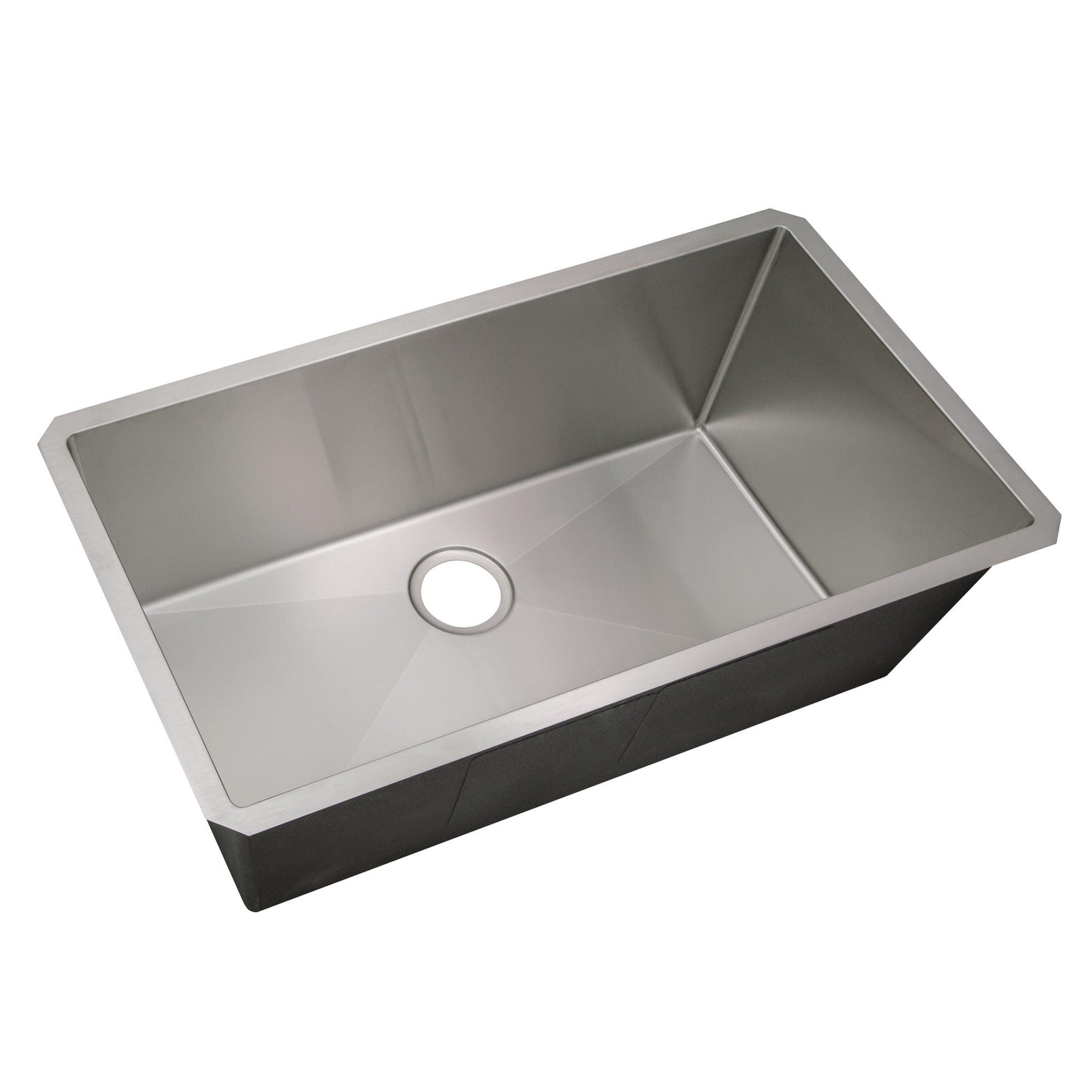 Handmade Stainless Steel Single Bowl Undermount Kitchen Sink, 32 x 18 x 10 in.