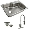 thumbnail image 1 of Design House Stainless Steel Kitchen Sink with Faucet/Drying/Rack Strainer, 1 of 5