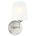 thumbnail image 1 of Design House Stasia 1 Light Satin Nickel Dimmable Modern Wall Sconce with Frosted Glass, 1 of 9