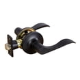 thumbnail image 1 of Stratford 6-Way Universal Passage Hall and Closet Door Lever, Matte Black, ANSI Grade 3, 1 of 10