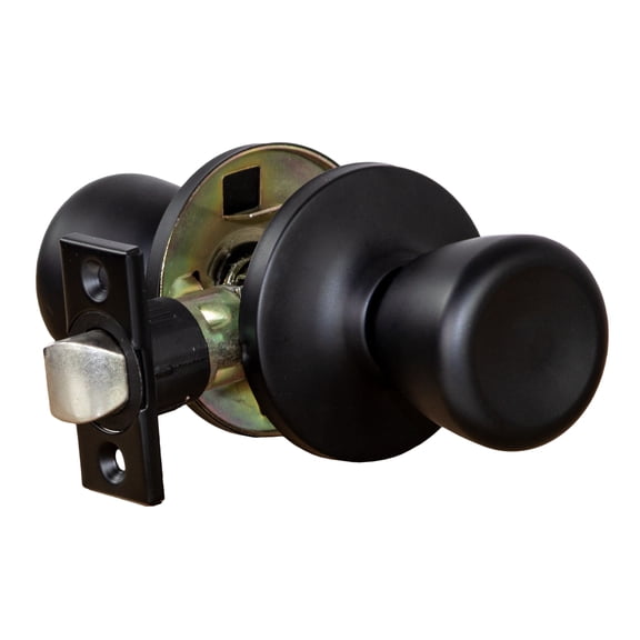 Terrace Matte Black Passage Hall and Closet Door Knob