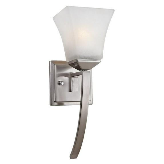 Design House Torino 1-Light Satin Nickel Wall Mount Sconce