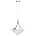 thumbnail image 1 of Design House Torino Traditional 2-Light Indoor Dimmable Pendant Light with Frosted White Glass in Satin Nickel, 1 of 16